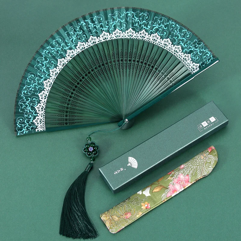 

Portable Bamboo Folding Fan Antique Personalised Hand Folding Fan Foldable Abanico De Mano Plegable Room Decoration Items