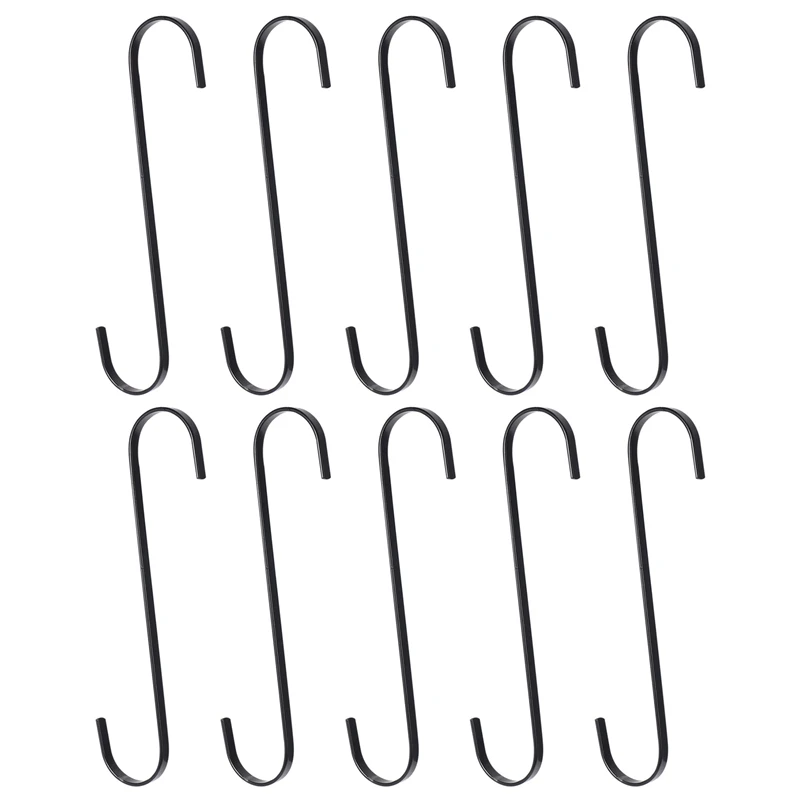 10 Pack Extra Large 10 Inch Long S Hooks For Hanging Plant,Basket,Tree Branch,Closet,Garden,Pergola,Indoor Outdoor Uses
10 Pack Extra Large 10 Inch Long S Hooks For Hanging Plant,Basket,Tree Branch,Closet,Garden,Pergola,Indoor Outdoor Uses