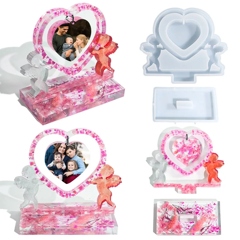 Diy glue mold Cupid lovers love picture frame home accessories table silicone candle mold candle making supplies
Diy glue mold Cupid lovers love picture frame home accessories table silicone candle mold candle making supplies