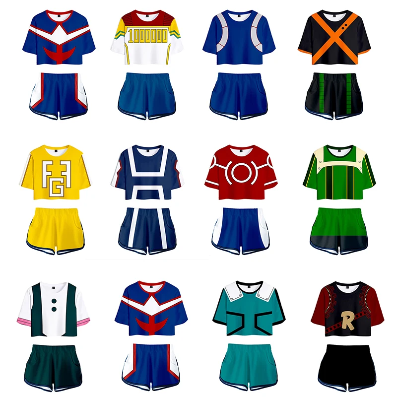 Anime My Hero Academia Cosplay Costume Women's Cheerleading Uniform Summer Short Sleeve Shorts
Anime My Hero Academia Cosplay Costume Women's Cheerleading Uniform Summer Short Sleeve Shorts