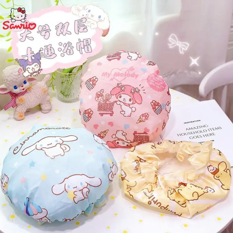 Sanrio Hello Kitty Double-Layer Thickened Large Adult Shower Cap Melody Cinnamoroll Kuromi Wash Care Cap Bath Cap Waterproof Cap
Sanrio Hello Kitty Double-Layer Thickened Large Adult Shower Cap Melody Cinnamoroll Kuromi Wash Care Cap Bath Cap Waterproof Cap