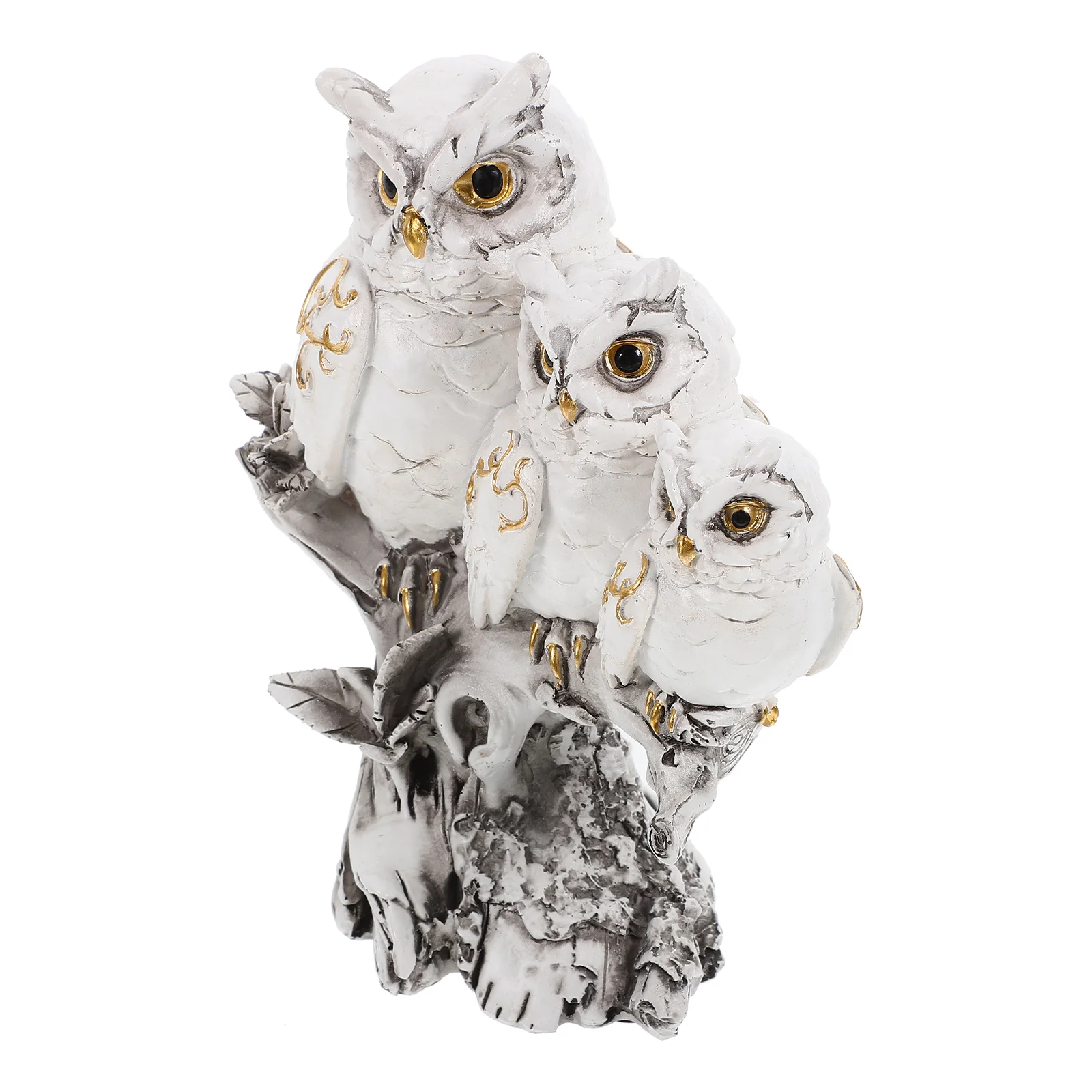 

Owl Statue Owl Garden Ornament Resin Owl Sculpture Lovely Owl Shaped Adornment