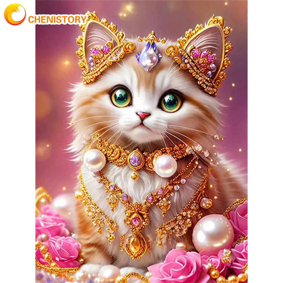 CHENISTORY DIY Frame Cute Cat Painting By Numbers Acrylic Paint By Number Animal Handpainted Calligraphy Painting For Home Decor
CHENISTORY DIY Frame Cute Cat Painting By Numbers Acrylic Paint By Number Animal Handpainted Calligraphy Painting For Home Decor