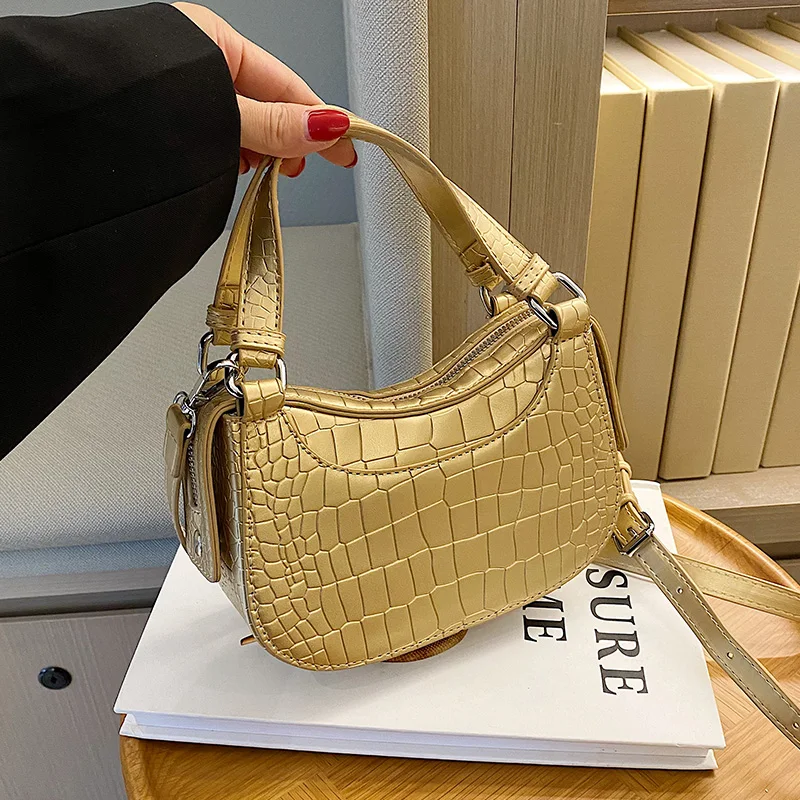 Alligator Women Shoulder Bags Small Handbag For Women Fashion Tote Bag Luxury Messenger Bag Solid Color PU Leather Ladies Bag
Alligator Women Shoulder Bags Small Handbag For Women Fashion Tote Bag Luxury Messenger Bag Solid Color PU Leather Ladies Bag