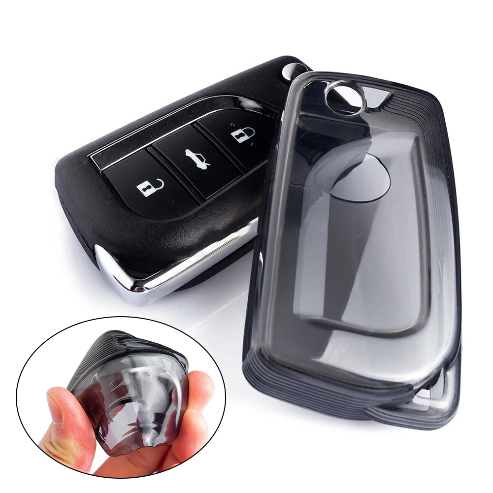 1Pcs Black Transparent Flip Car Key Fob Case Cover For Toyota For RAV4 For Camry Black Transparent Flip Car Key Holder
1Pcs Black Transparent Flip Car Key Fob Case Cover For Toyota For RAV4 For Camry Black Transparent Flip Car Key Holder