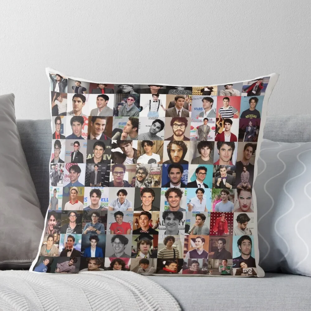 

Darren Criss Collage - Many Items Throw Pillow Throw Pillow Covers For Sofas Cushions Home Decor