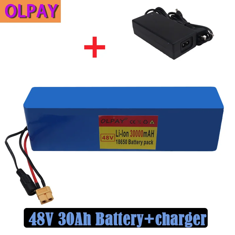 2023 New 48V Battery 13s3p 30000mAh Battery Pack 1000W High Power Battery Ebike Electric Bicycle with Xt60 Plug + Charger
2023 New 48V Battery 13s3p 30000mAh Battery Pack 1000W High Power Battery Ebike Electric Bicycle with Xt60 Plug + Charger