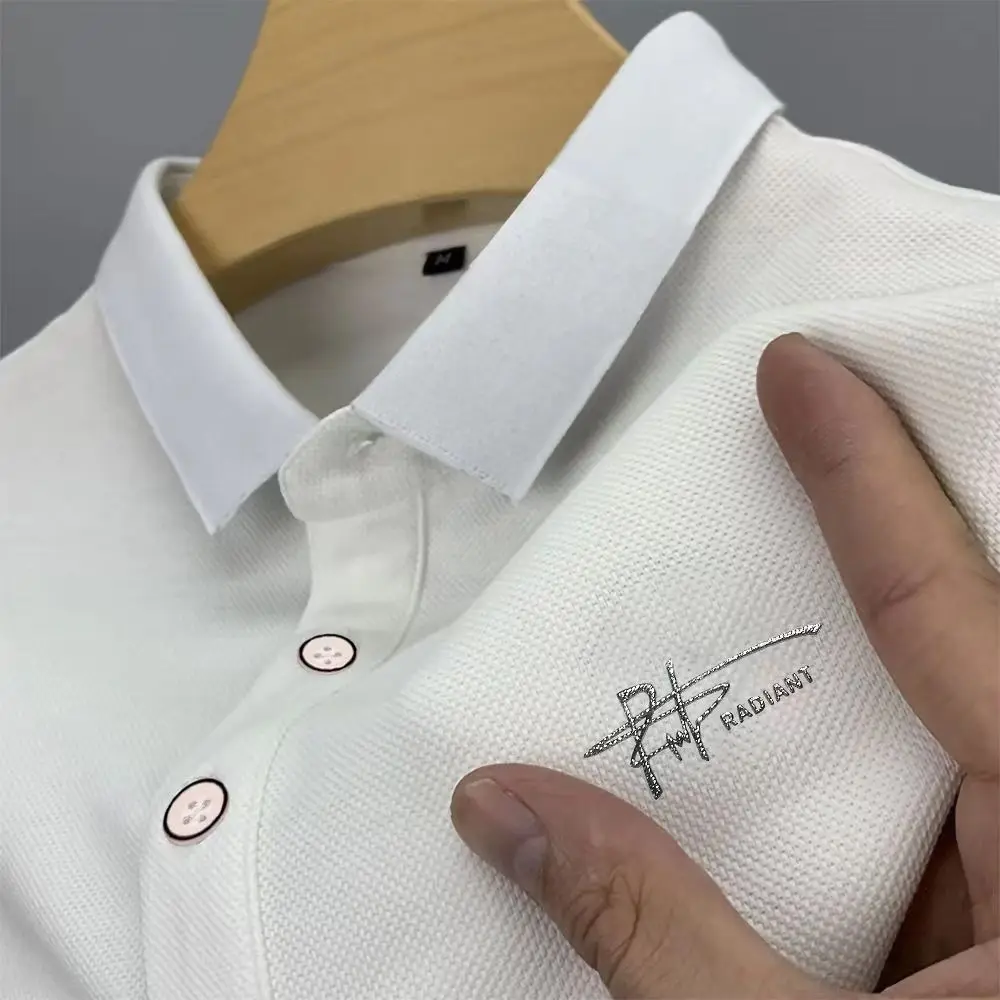 Men's high-end POLO shirt short sleeved trendy and handsome, versatile casual lapel short sleeved T-shirt
Men's high-end POLO shirt short sleeved trendy and handsome, versatile casual lapel short sleeved T-shirt