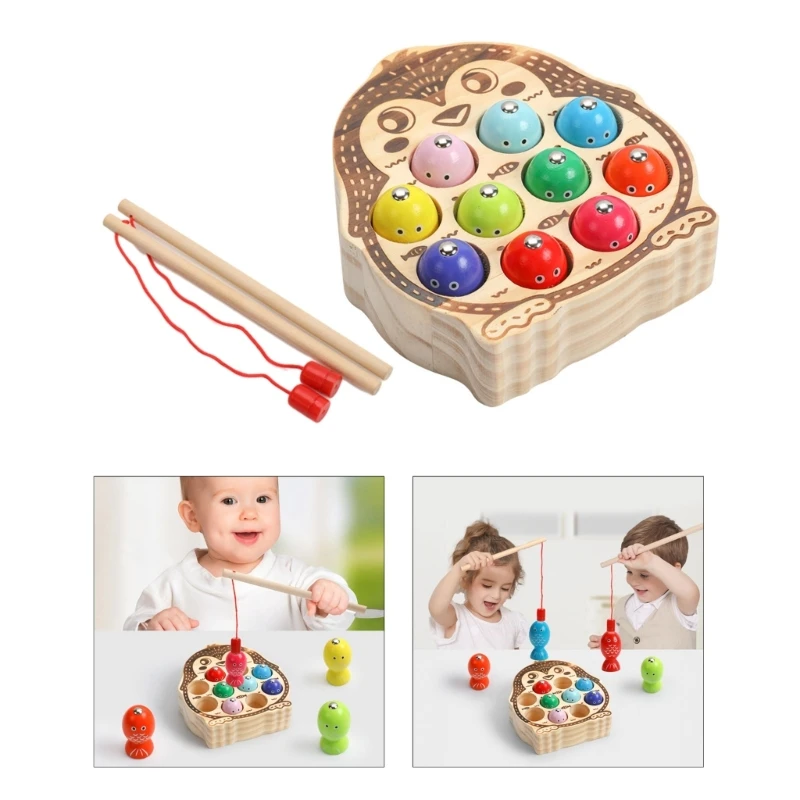Magnetic Fishing Game for Toddlers Shape and Color Recognition Toy Wooden PenguinShape Fishing Toy 45BF
Magnetic Fishing Game for Toddlers Shape and Color Recognition Toy Wooden PenguinShape Fishing Toy 45BF