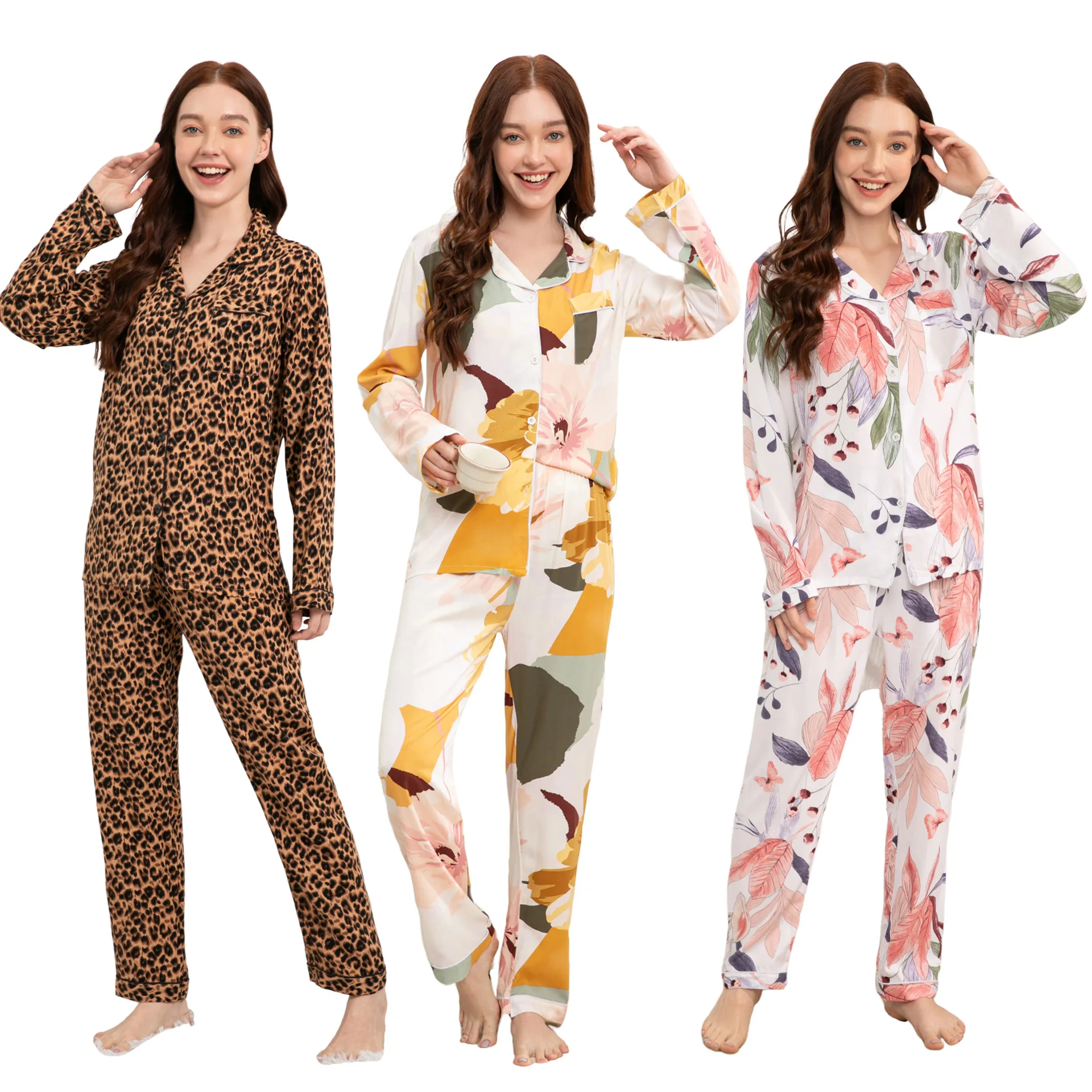 Stylish Plus Size Long Cotton Pajama Set with Printed Cardigan for Women Pyjamas Sleepwear Women
Stylish Plus Size Long Cotton Pajama Set with Printed Cardigan for Women Pyjamas Sleepwear Women