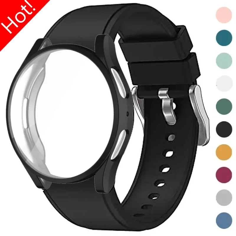 Чехол + ремешок для Samsung Galaxy Watch 4/2/3 40 мм 44 мм, защитный мягкий чехол из ТПУ + браслет для Galaxy 5Pro 45 мм, силиконовый ремешок
Чехол + ремешок для Samsung Galaxy Watch 4/2/3 40 мм 44 мм, защитный мягкий чехол из ТПУ + браслет для Galaxy 5Pro 45 мм, силиконовый ремешок