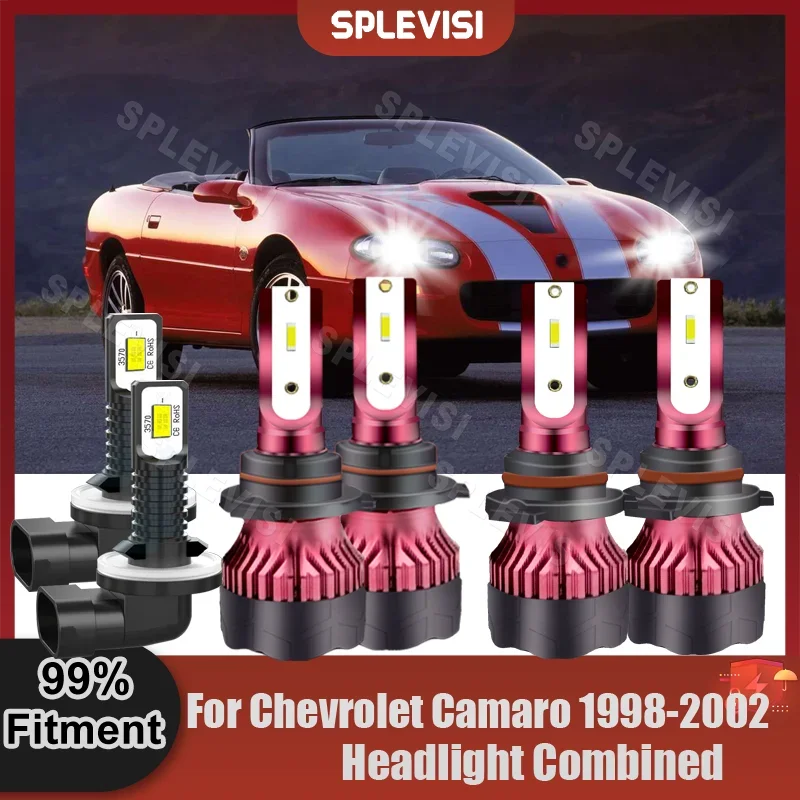 

Plug And Play Xenon White Headlight Foglight Combination For Chevrolet Camaro 1998 1999 2000 2001 2002 Car Light Bulbs