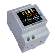 6IN1 Din Rail AC Monitor Voltage Current Power Factor Active Electric Energy Frequency Meter VOLT AMP AC 250-450V 100A
6IN1 Din Rail AC Monitor Voltage Current Power Factor Active Electric Energy Frequency Meter VOLT AMP AC 250-450V 100A