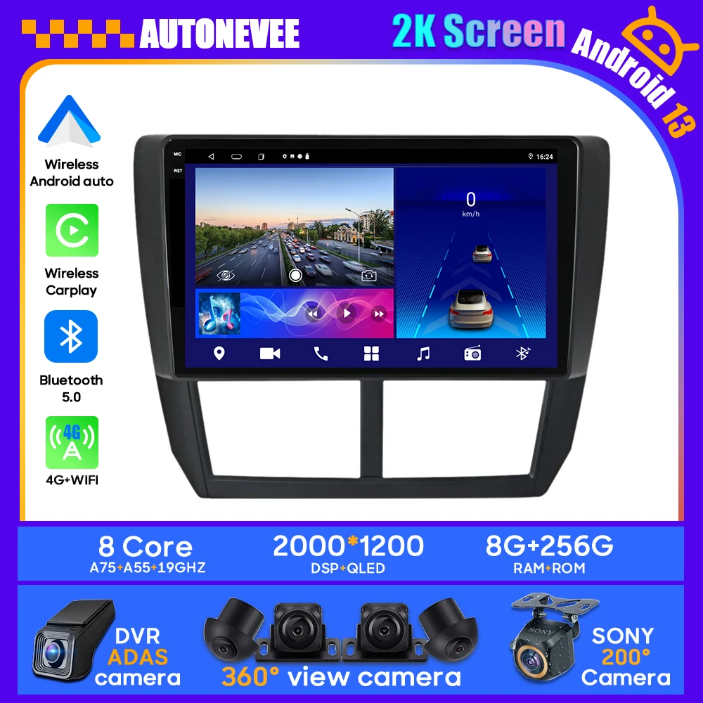 Car Radio Android For Subaru Forester 3 SH Impreza 2007-2013 Carplay Head Unit Multimedia Player Auto GPS Navigation Video DVD
Car Radio Android For Subaru Forester 3 SH Impreza 2007-2013 Carplay Head Unit Multimedia Player Auto GPS Navigation Video DVD