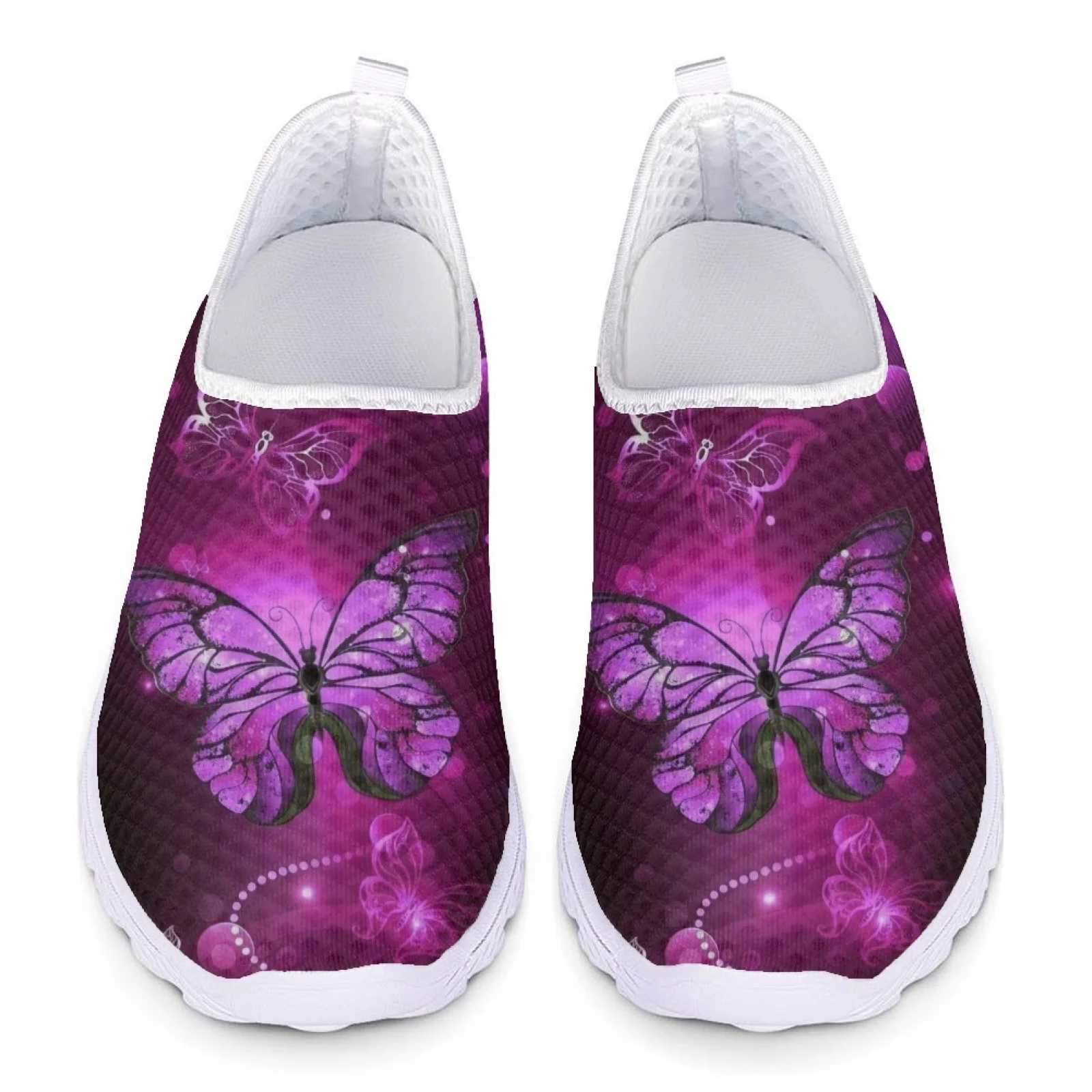 Purple Butterfly Print Mesh Woman Sneakers Flat Loafers Women Slip On Flats Shoes Summer Ladies Casual Shoes Large Size 
Purple Butterfly Print Mesh Woman Sneakers Flat Loafers Women Slip On Flats Shoes Summer Ladies Casual Shoes Large Size