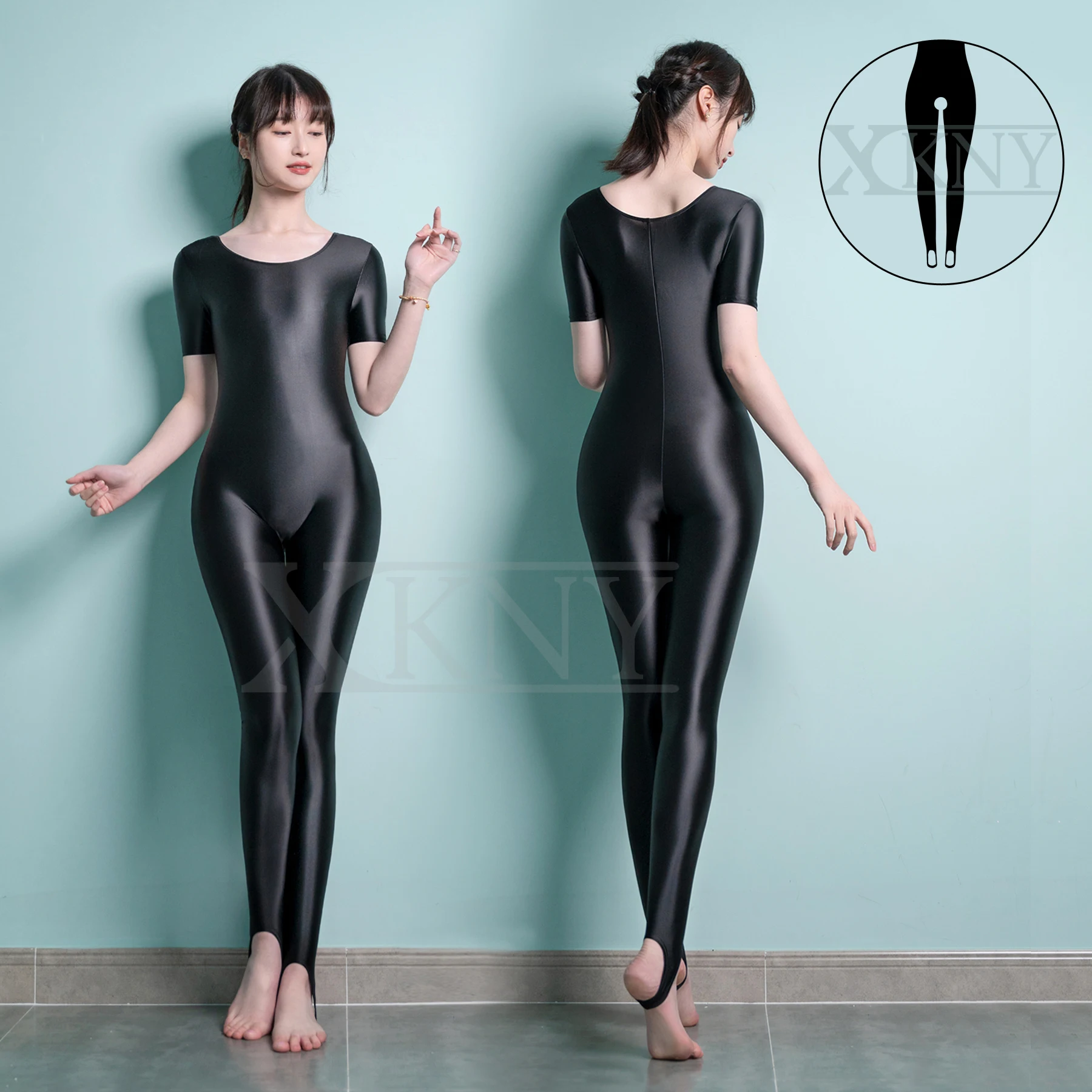 XCKNY satin oil Glossy tights Silky jumpsuit short sleeve open crotch full body tights smooth sportswear Wetsuit yoga zentai
XCKNY satin oil Glossy tights Silky jumpsuit short sleeve open crotch full body tights smooth sportswear Wetsuit yoga zentai
