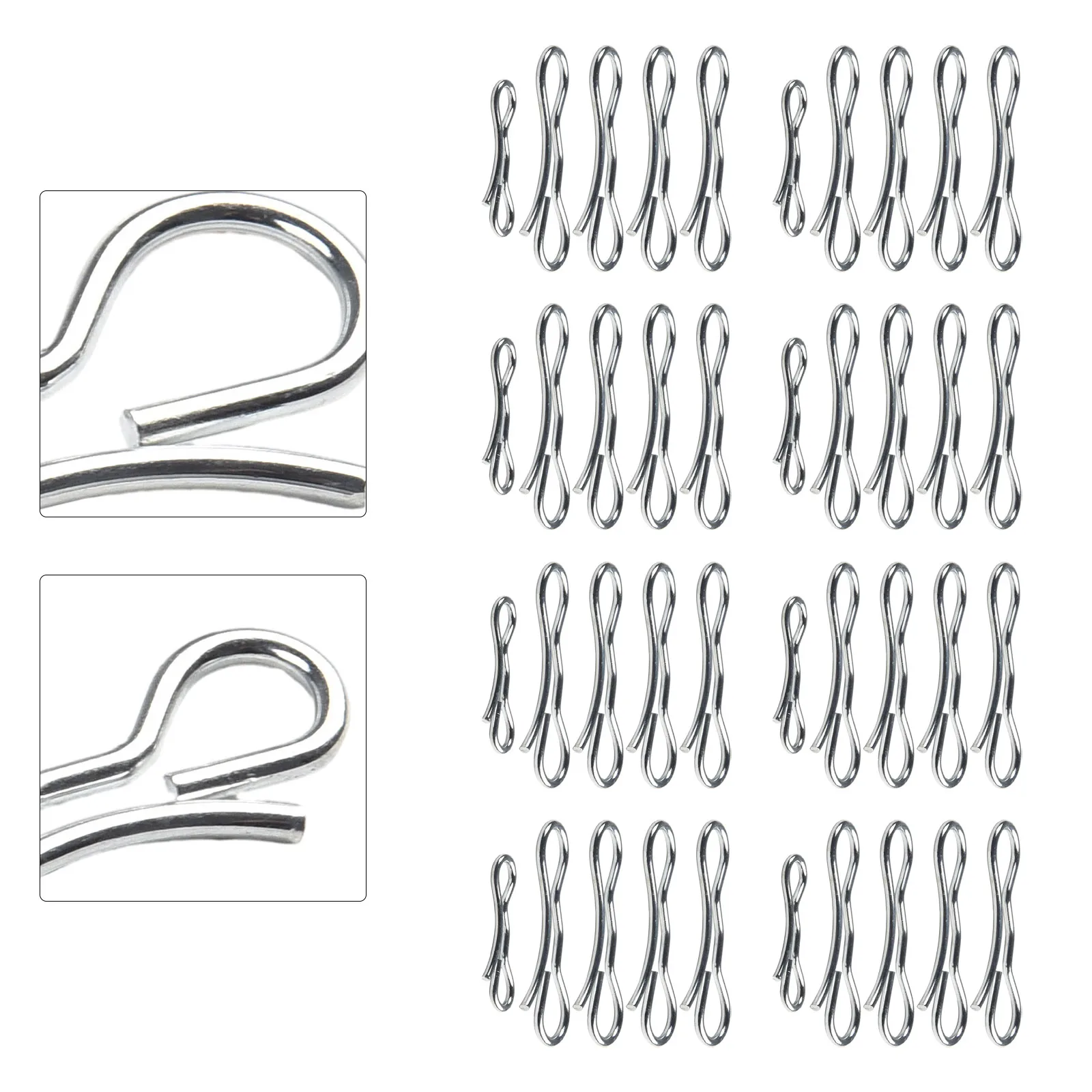 Replacement Clip Set for Lawn Mower Set of 5 Bow Tie Lock Cotter Pins for Front and For Deck Linkages!
Replacement Clip Set for Lawn Mower Set of 5 Bow Tie Lock Cotter Pins for Front and For Deck Linkages!