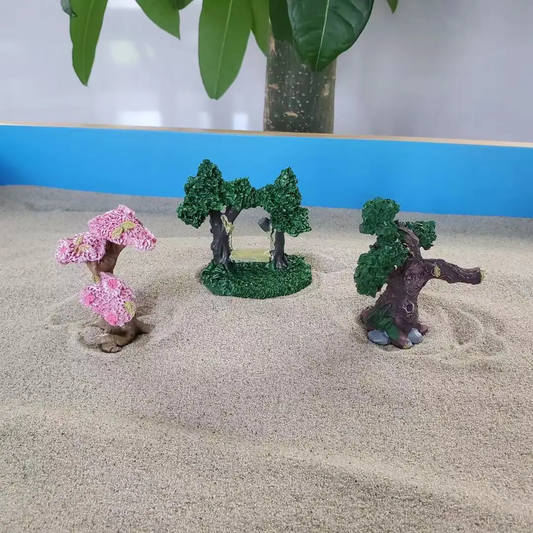 resin figure mental psychological sand table game box court therapy tree swing cherry blossom tree 3pcs/set
resin figure mental psychological sand table game box court therapy tree swing cherry blossom tree 3pcs/set