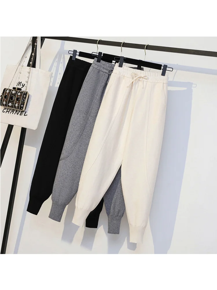 Simple Loose Wide Leg Pants for Women's 2022 Autumn Winter High Waist Drawstring Thicken Harem Ankle Length Ttrousers Female
Simple Loose Wide Leg Pants for Women's 2022 Autumn Winter High Waist Drawstring Thicken Harem Ankle Length Ttrousers Female