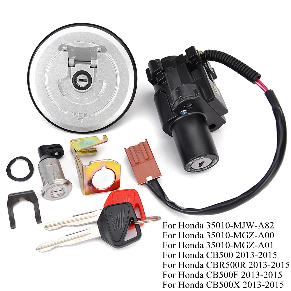 

Ignition Key Switch Fuel Gas Cap Seat Lock Kit For Honda CB500 FA/XA/RA CBR500R CB500F CB500X 2013 2014 2015 CB 500 500R 500X