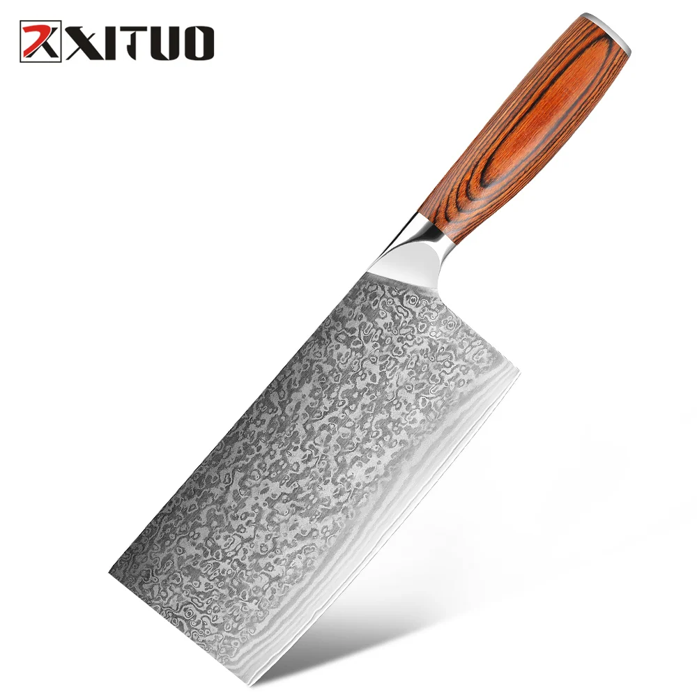 XITUO High Hardness Damascus Steel 7" Chinese Kitchen Knife Sharp Cutting Vegetables Meat Frozen Food Chef Cooking Accessories
XITUO High Hardness Damascus Steel 7" Chinese Kitchen Knife Sharp Cutting Vegetables Meat Frozen Food Chef Cooking Accessories