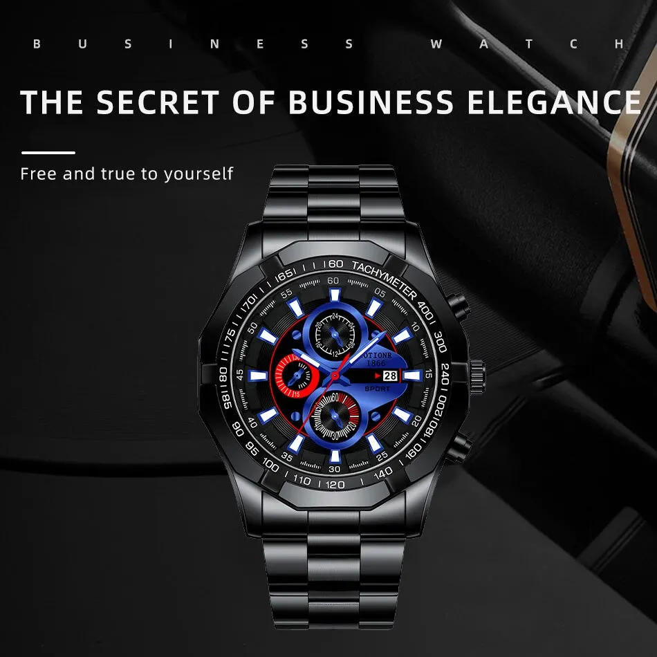Luxury Fashion Mens Sports Calendar Watches For Men Business Stainless Steel Quartz Wrist Watch Classic Male Casual Watch 1 Mallzona S326d0160c55a430e8861e11918a2674f8 Luxury Fashion Mens Sports Calendar Watches For Men Business Stainless Steel Quartz Wrist Watch Classic Male Casual Watch Mallzona