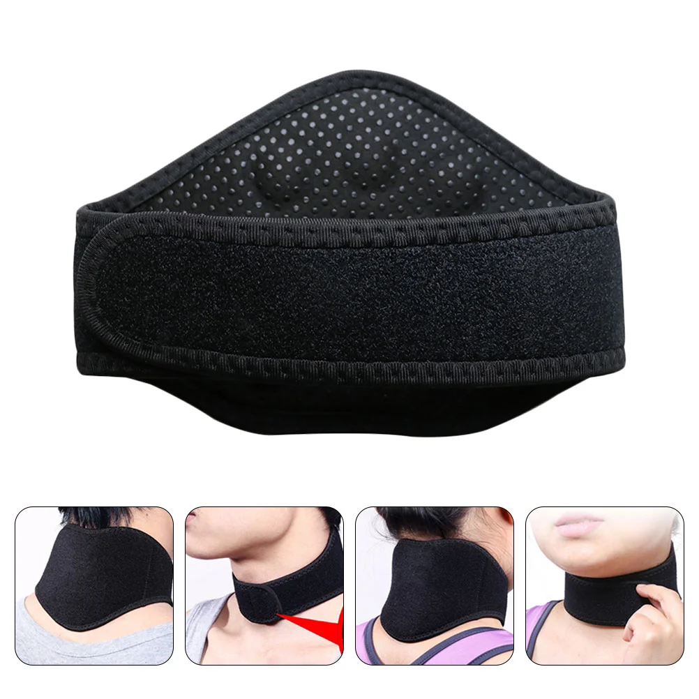 

Collar Self-Heating Tourmaline Neck Magnetic Therapy Support Tourmaline Belt Wrap Brace Pain Relief Cervical Vertebra Protection
