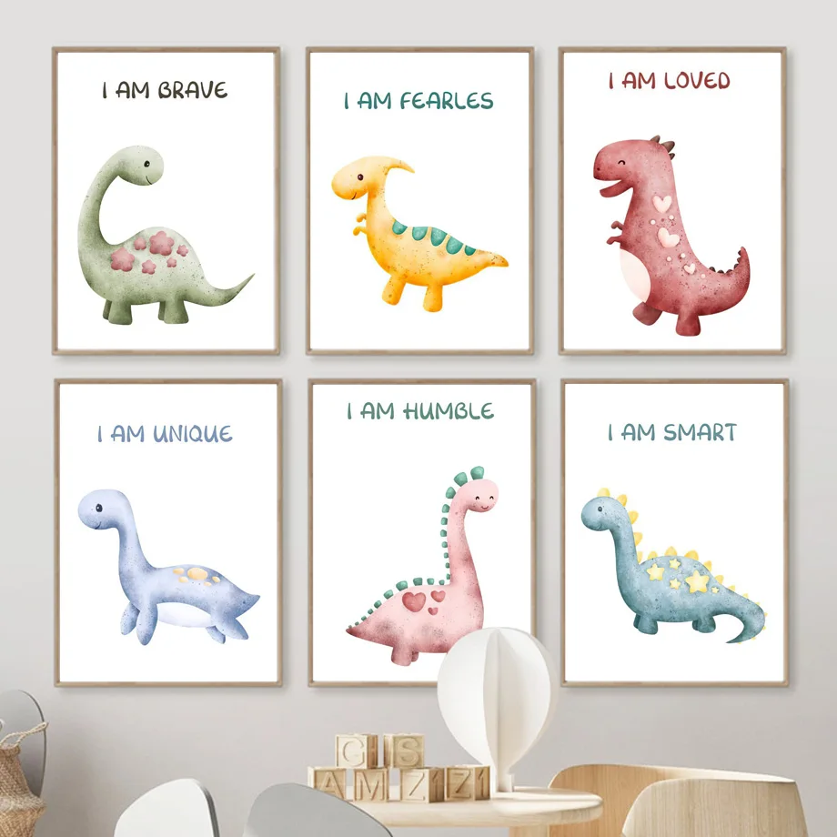 Cute Dinosaur Animals Nursery Nordic Posters Inspirational Quotes Wall Art Print Canvas Painting Pictures Baby Kids Room Decor
Cute Dinosaur Animals Nursery Nordic Posters Inspirational Quotes Wall Art Print Canvas Painting Pictures Baby Kids Room Decor