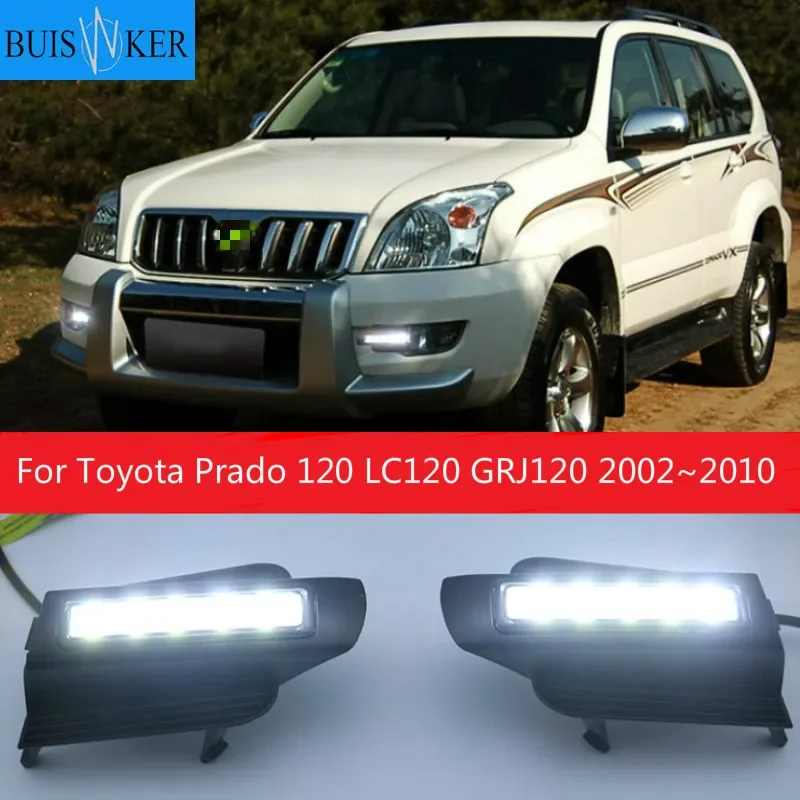 Автомобильные светодиодные дневные ходовые огни, противотуманные фары для Toyota Prado 120 LC120 GRJ120 2002 ~ 2010
Автомобильные светодиодные дневные ходовые огни, противотуманные фары для Toyota Prado 120 LC120 GRJ120 2002 ~ 2010