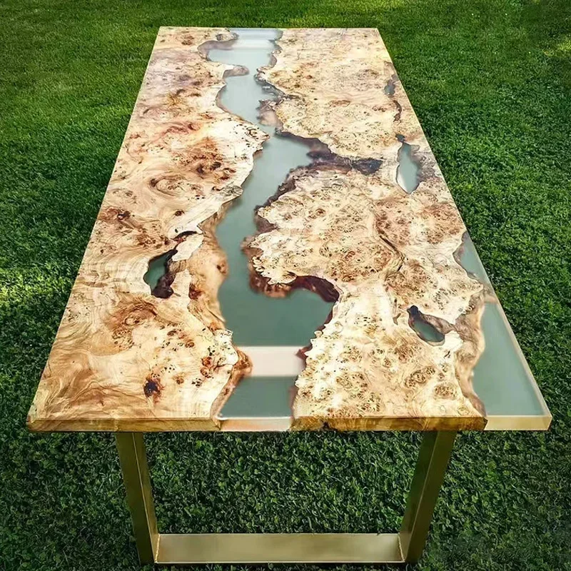 Resin river walnut log solid wood big board table tea light luxury coffee table simple desk olive
Resin river walnut log solid wood big board table tea light luxury coffee table simple desk olive