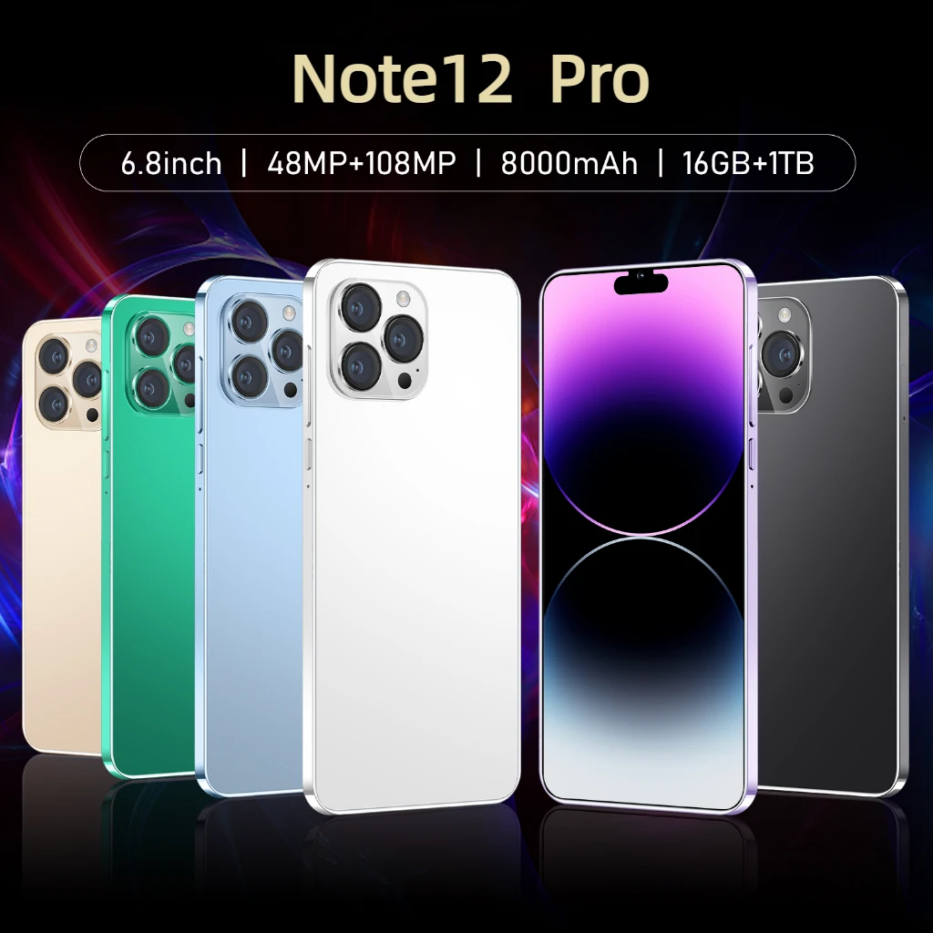 2024 Note12 Pro 8000 мАч 7,3 дюймов HD 16 1 ТБ глобальная версия Полный экран разблокированный новый телефон
2024 Note12 Pro 8000 мАч 7,3 дюймов HD 16 1 ТБ глобальная версия Полный экран разблокированный новый телефон