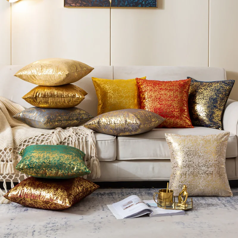 European Style Luxurious Bronzing Pillow Cover Cushion Cover Golden Pint Velour Pillow Case dining table Chair Sofa Home Decor
European Style Luxurious Bronzing Pillow Cover Cushion Cover Golden Pint Velour Pillow Case dining table Chair Sofa Home Decor