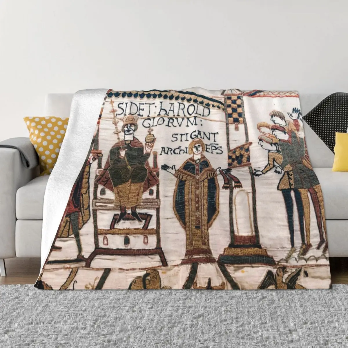 Bayeux Harold Coronation Flannel Blanket Battle Of Hastings Funny Throw Blankets for Home 200x150cm Bedspreads
Bayeux Harold Coronation Flannel Blanket Battle Of Hastings Funny Throw Blankets for Home 200x150cm Bedspreads