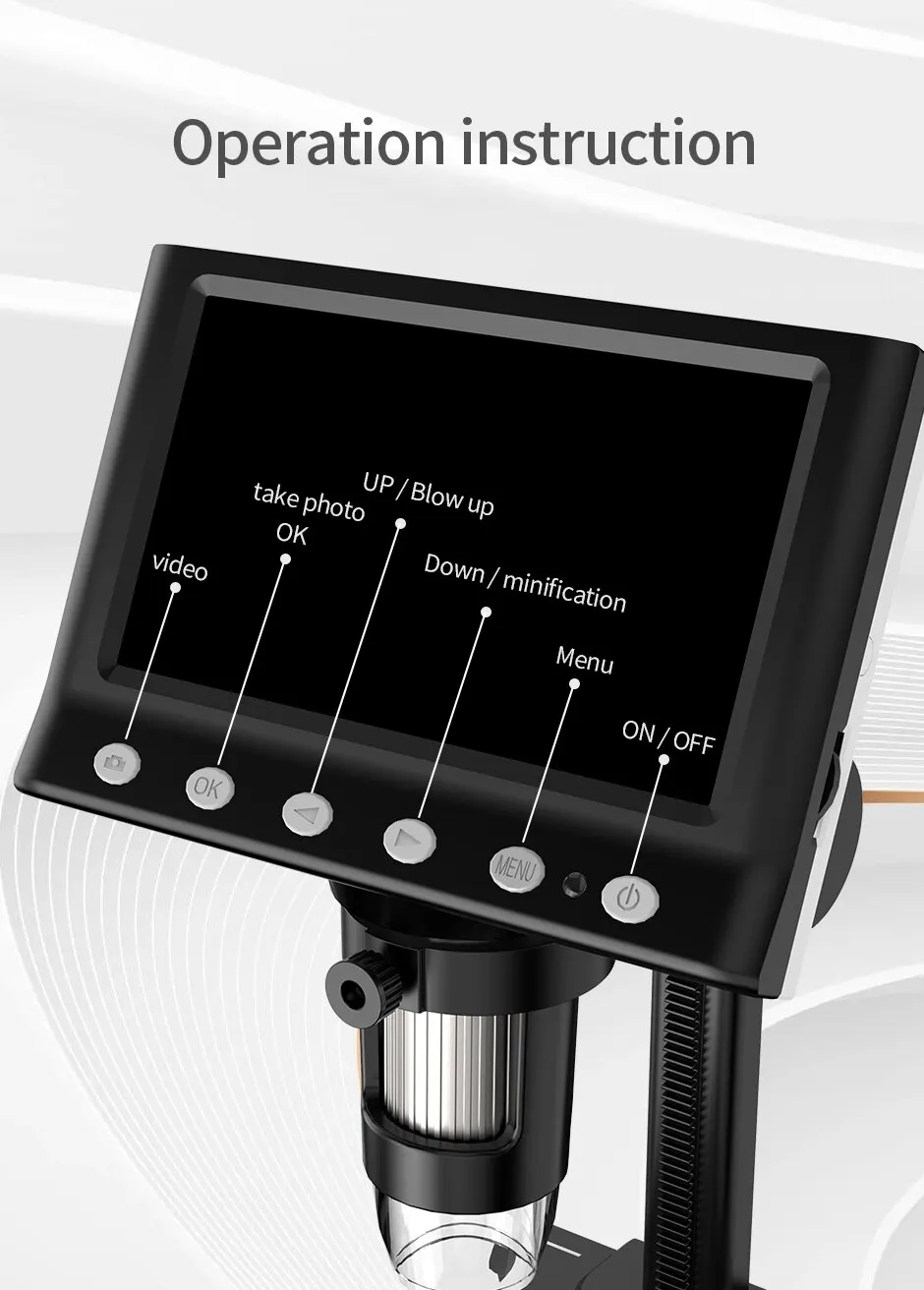 4.3 in LCD Digital Microscope 40-1000X Coin Microscope for Error Coins USB Magnifier Micro Scope with High Stand 8 LED For Kids 4 Mallzona S327b58e8d4be41949fb41abf37b8edcb7 4.3 in LCD Digital Microscope 40-1000X Coin Microscope for Error Coins USB Magnifier Micro Scope with High Stand 8 LED For Kids Mallzona