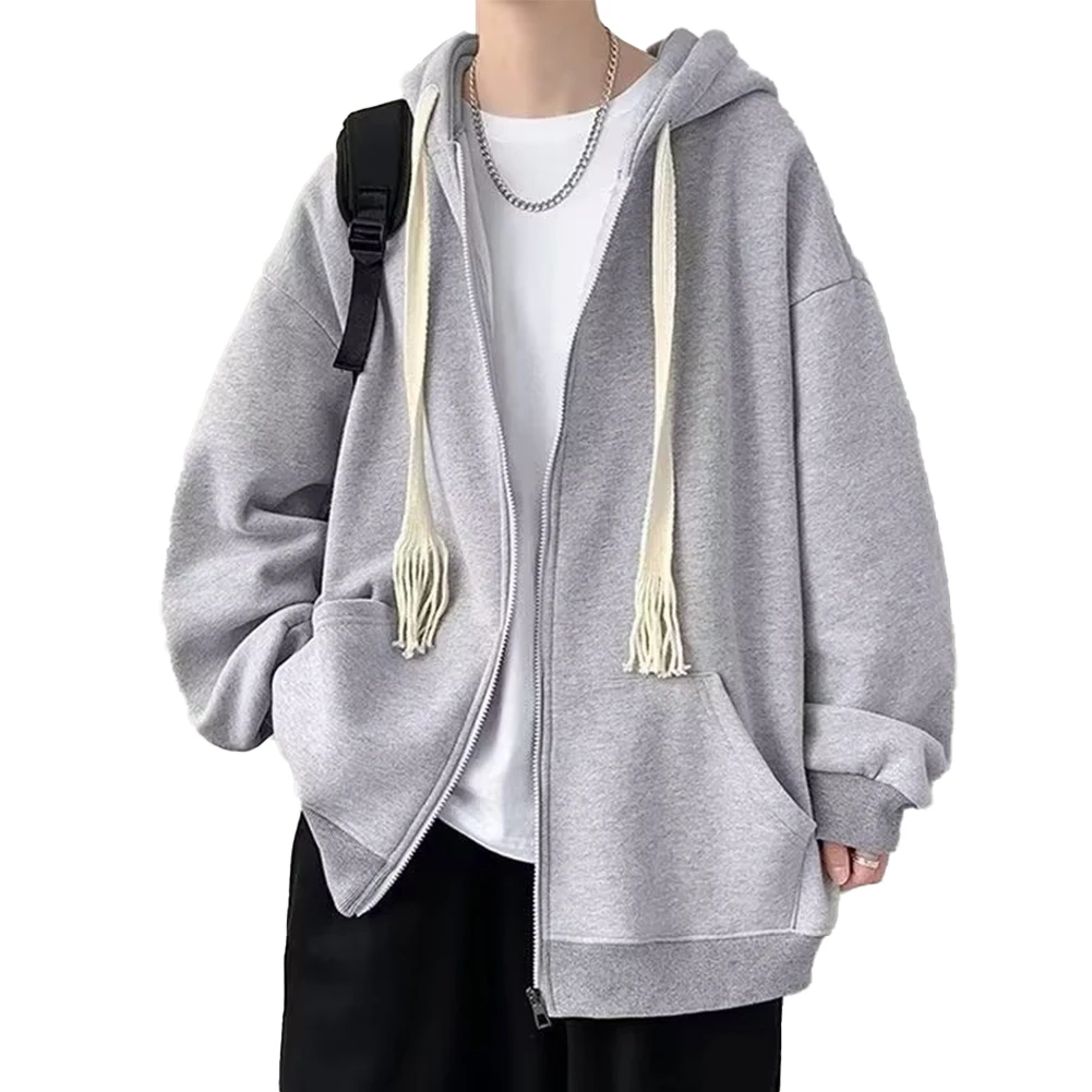 Casual Men's Long Sleeve Hooded Jacket Warm Lamb Sweatshirt Coat Loose Fit Ideal for Daily Wear and Outdoor Activities
Casual Men's Long Sleeve Hooded Jacket Warm Lamb Sweatshirt Coat Loose Fit Ideal for Daily Wear and Outdoor Activities