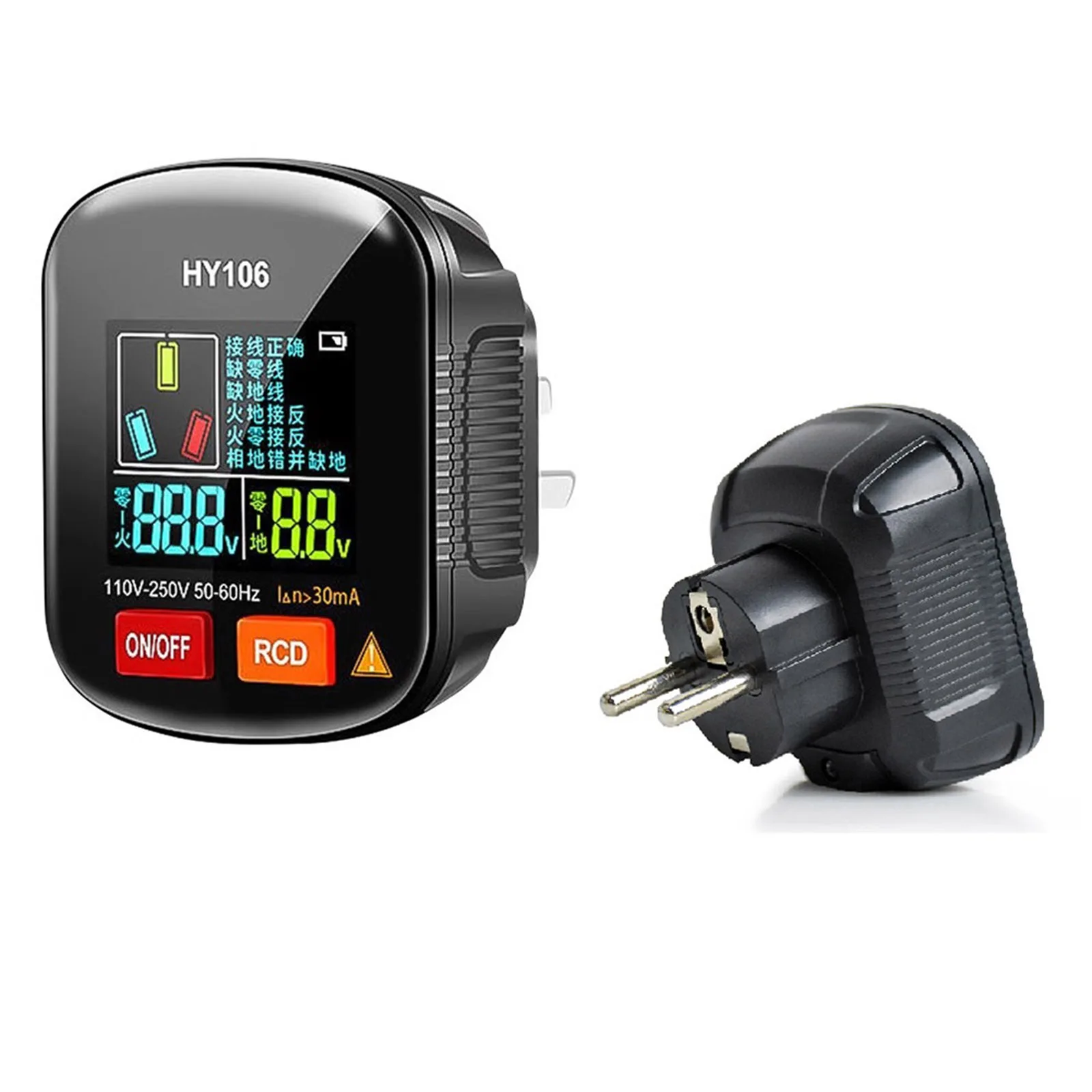 Multifunctional Socket Tester with Leakage Protection and Digital Display Screen HY106 Remind 2 Replace Battery
Multifunctional Socket Tester with Leakage Protection and Digital Display Screen HY106 Remind 2 Replace Battery