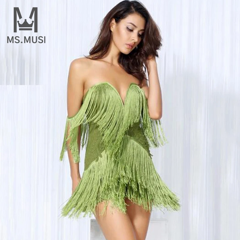 MSMUSI 2022 New Fashion Women Sexy Off The Shoulder Tassel Short Sleeve Bodycon Backless Party Club Bandage Mini Dress Vestidos 
MSMUSI 2022 New Fashion Women Sexy Off The Shoulder Tassel Short Sleeve Bodycon Backless Party Club Bandage Mini Dress Vestidos