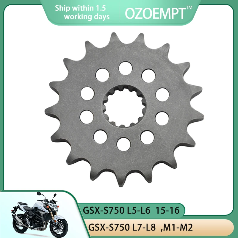 

OZOEMPT 525-17T Motorcycle Front Sprocket Apply to GSX-R 750 100th Anniversary Edition,Moto GP GSX-S750 L5-L6,L7-L8,M1-M2,A L9