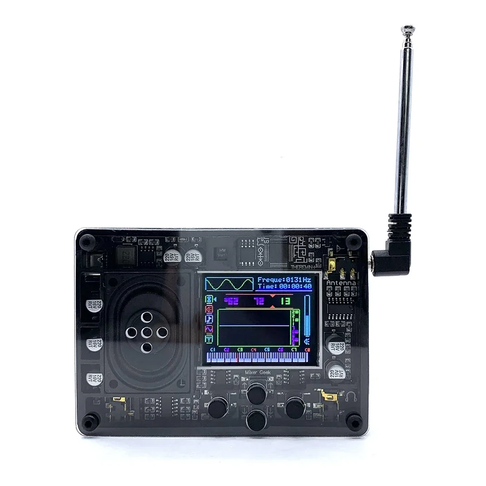 1pc Type-C Audio Theremin Vintage Musical Module Electronic Instrument Adjustable Voices Color Screen Display 98*70*16 Mm
1pc Type-C Audio Theremin Vintage Musical Module Electronic Instrument Adjustable Voices Color Screen Display 98*70*16 Mm