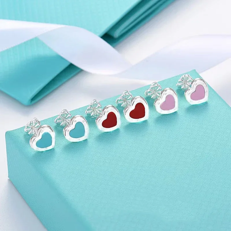 ZY Hot selling 925 sterling silver heart-shaped enamel earrings for women's fashion, luxury jewelry, classic brand party gifts
ZY Hot selling 925 sterling silver heart-shaped enamel earrings for women's fashion, luxury jewelry, classic brand party gifts