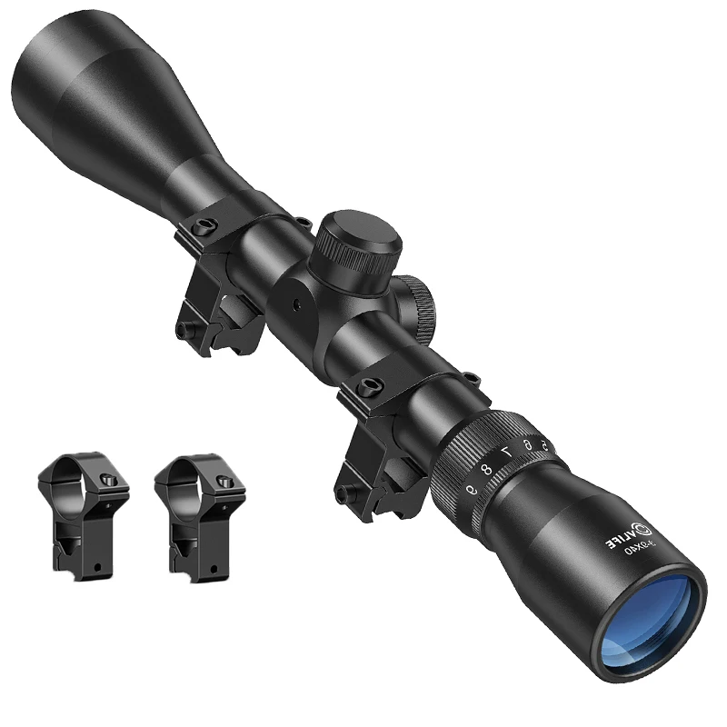 EZshoot Rifle Scopes Hunting 3X-9X Magnification Adjustment 40MM Full Multi-coated Blue Lens 2x Mounts Gun Accessories
EZshoot Rifle Scopes Hunting 3X-9X Magnification Adjustment 40MM Full Multi-coated Blue Lens 2x Mounts Gun Accessories