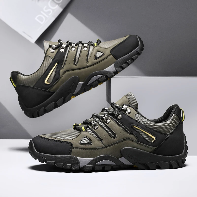Men's Lightweight Comfortable Work Shoes Non-Slip Casual Sneakers for Outdoor Trailing Trekking Walking
Men's Lightweight Comfortable Work Shoes Non-Slip Casual Sneakers for Outdoor Trailing Trekking Walking