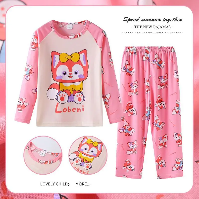 Cute Sets for Children Loungewear Pajama Girl Sleepwear Robe Children's Clothing Mother Kids Cute Sets for Children Loungewear Pajama Girl Sleepwear Robe Children's Clothing Mother Kids