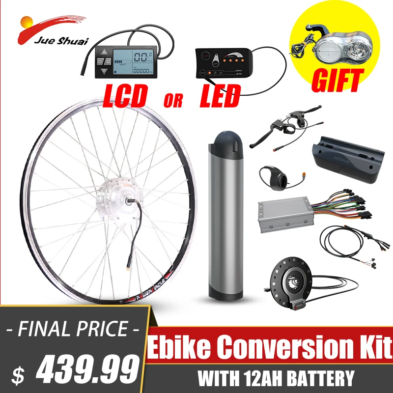 

Bafang 36V Electric Bike Conversion Kit E Bicycle 250W 350W Rear Drive 500W Front Drive12AH Battery Ebike Motor Wheel 26~29inch