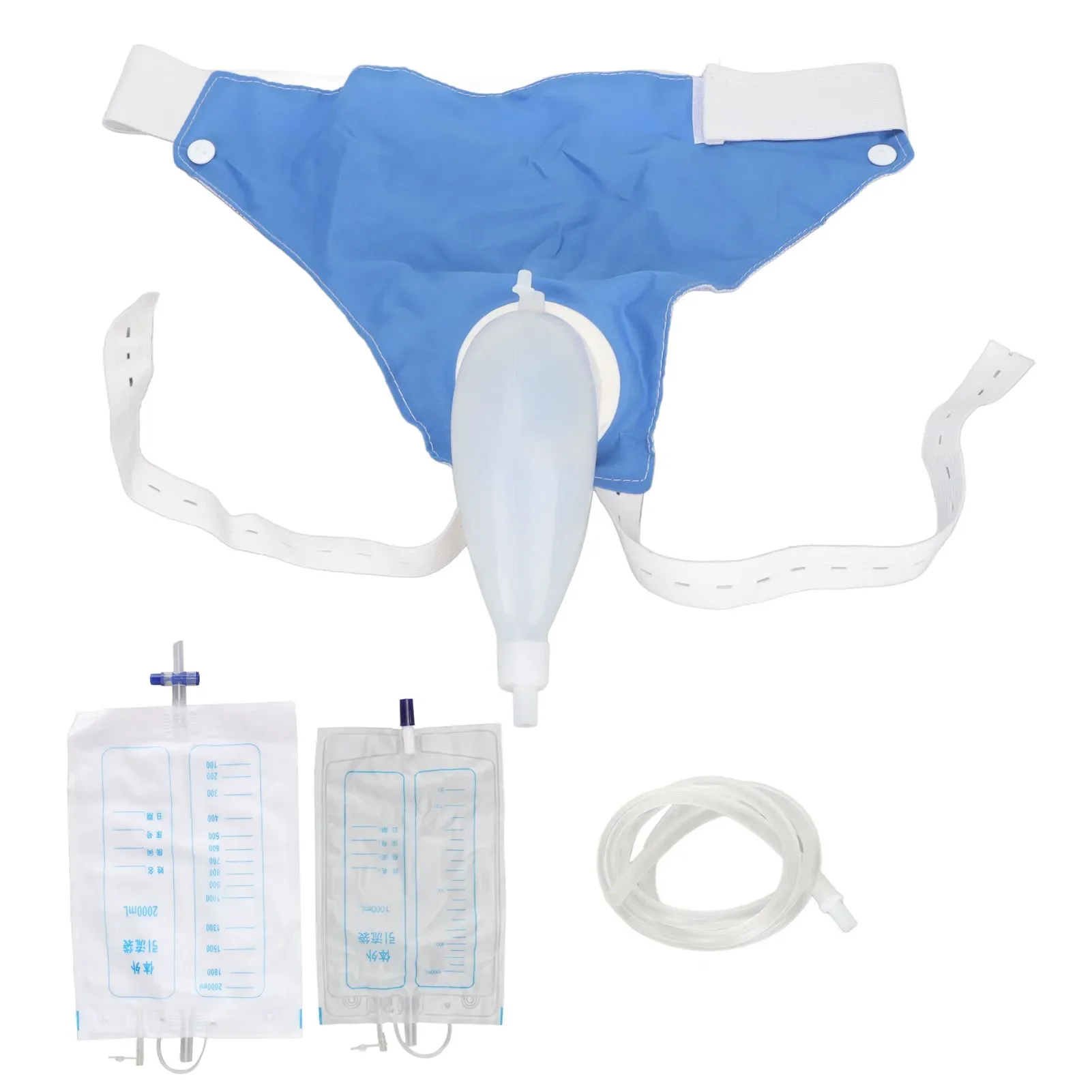 

Adults Wearable Urine Drainage Bag Urine Collector Urinal Pee Holder with Catheter for Men Women Elderly Urinary Incontinence