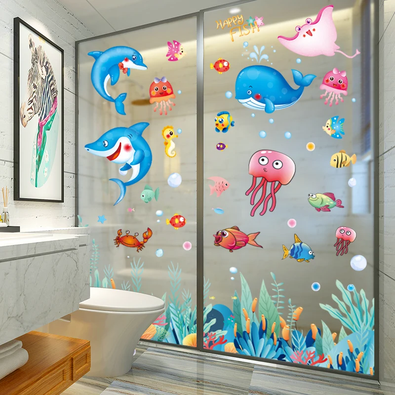 Cartoon Fish Wall Stickers DIY Seaweed Plant Wall Decals for Kids Rooms Baby Bedroom Bathroom Nursery Toilet Home Decoration
Cartoon Fish Wall Stickers DIY Seaweed Plant Wall Decals for Kids Rooms Baby Bedroom Bathroom Nursery Toilet Home Decoration