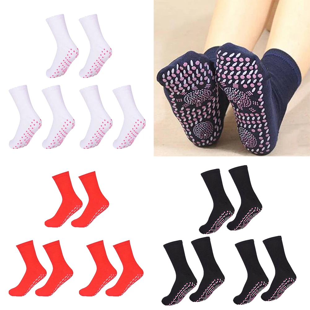 3pair Self-heating Tourmaline Socks Relieve Leg Fatigue Pain Regulate Nervous System Black/Red/White Winter Outdoor Accessories
3pair Self-heating Tourmaline Socks Relieve Leg Fatigue Pain Regulate Nervous System Black/Red/White Winter Outdoor Accessories