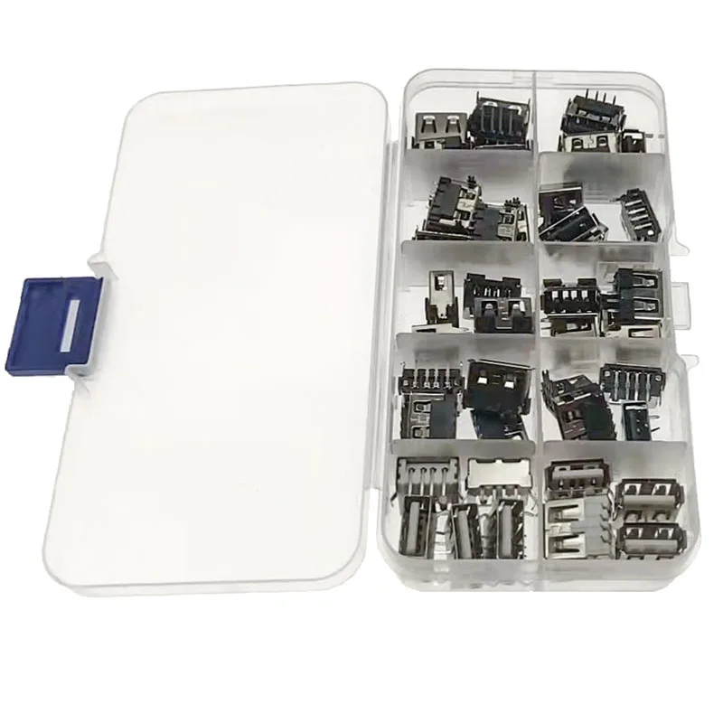 7 Types Female Series USB 2.0 DIP 4 Pin Type A 90 Insert Direct Data Charging Plug Socket Jack Connector Cord Adapter 
7 Types Female Series USB 2.0 DIP 4 Pin Type A 90 Insert Direct Data Charging Plug Socket Jack Connector Cord Adapter