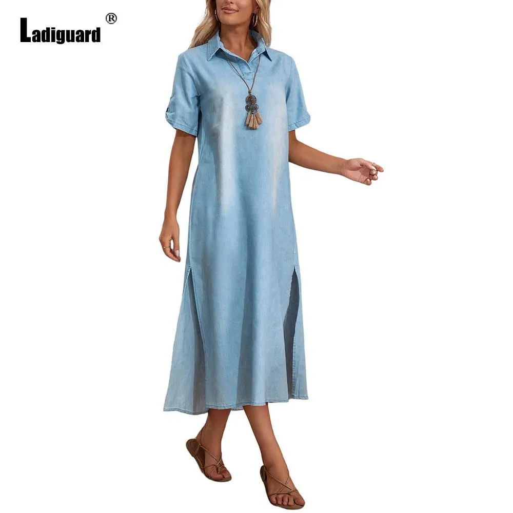 Women Latest Fashion Maxi Denim Dress Girls Streetwear 2023 Europe Lepal Collar Pocket Demin Shirt Dresses Long Jeans Dress
Women Latest Fashion Maxi Denim Dress Girls Streetwear 2023 Europe Lepal Collar Pocket Demin Shirt Dresses Long Jeans Dress