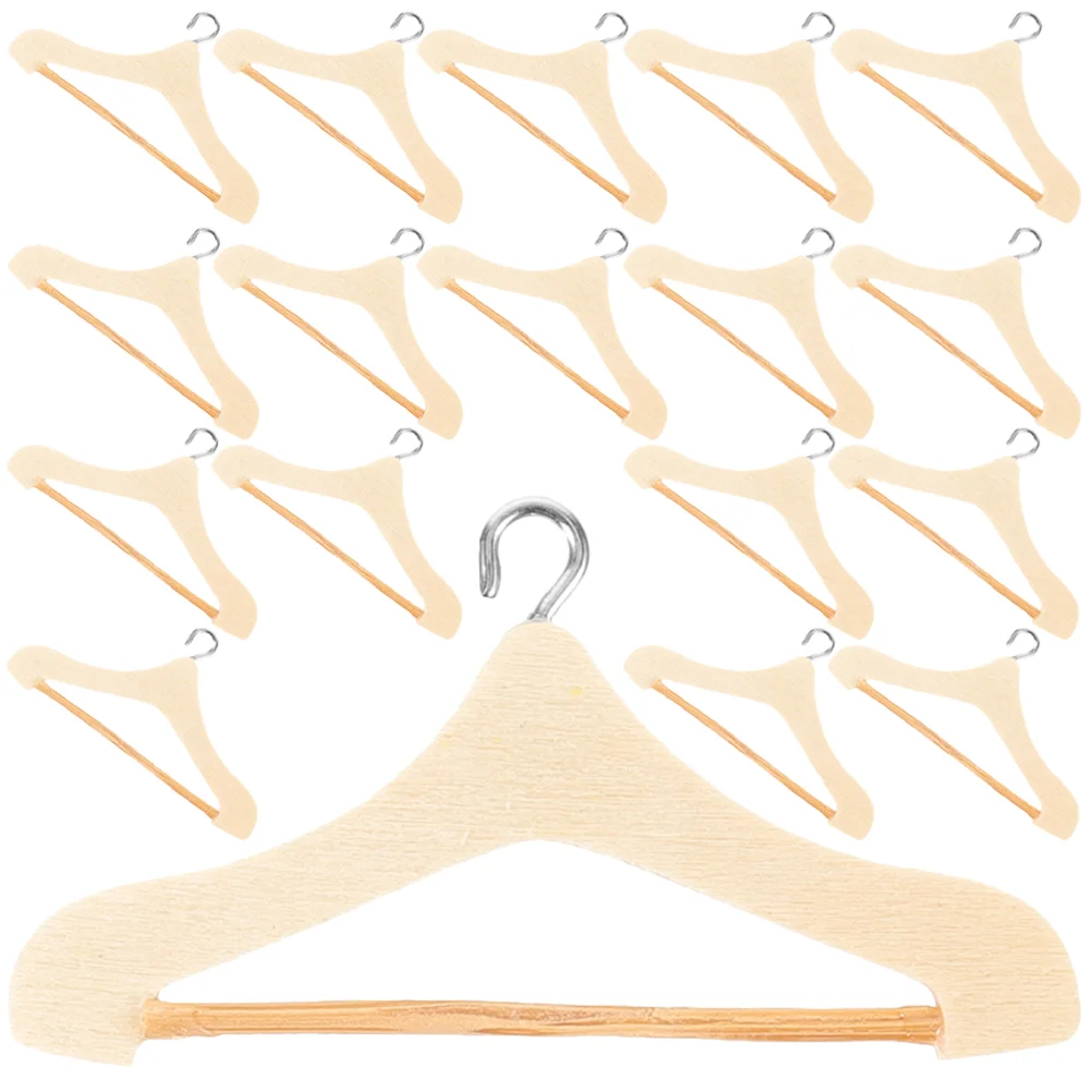 18 Pcs Mini Simulation Hanger House Hangers Miniature Clothes Wardrobe Coat Tiny Wooden Delicate Small 
18 Pcs Mini Simulation Hanger House Hangers Miniature Clothes Wardrobe Coat Tiny Wooden Delicate Small